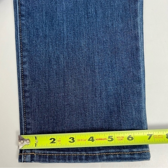 NWT Old Navy Women Power Slim Straight Blue Jeans Sz 14 Short Distressed Stretch - Picture 12 of 16